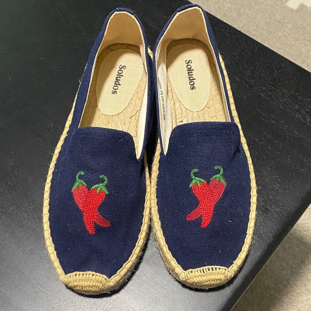 Soludos Espadrille with Embroidered Chiles